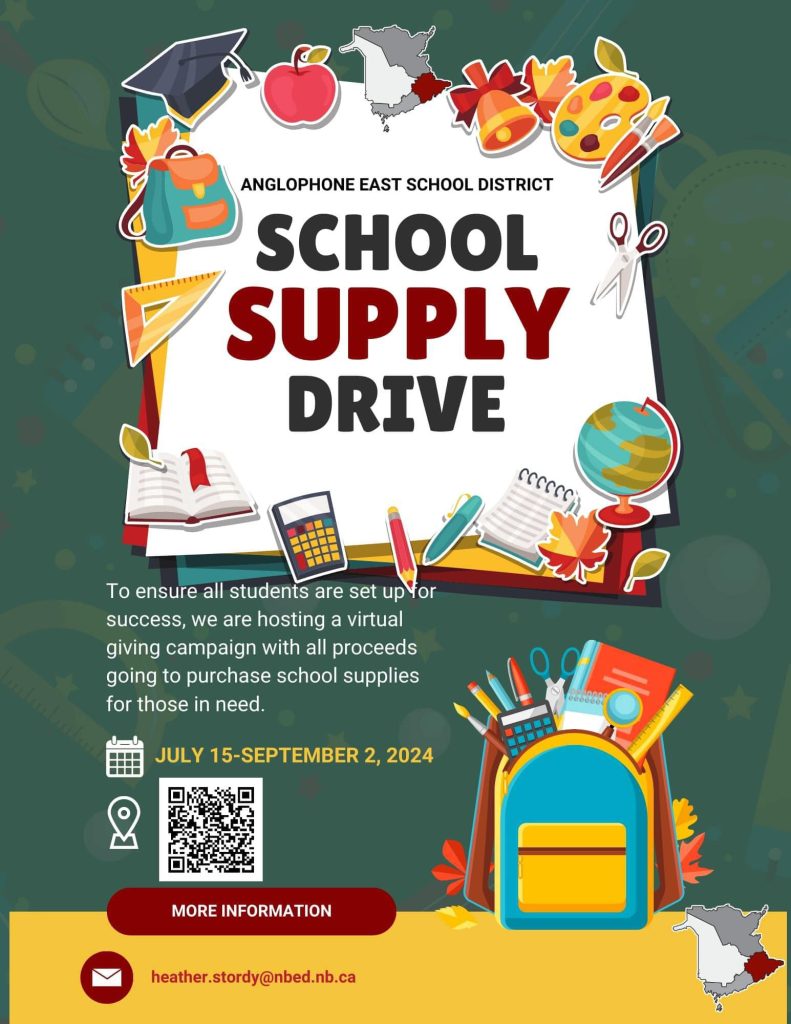 School supply drive. Donate now